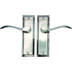 Berlin Latch Handle Black Satin Nickel