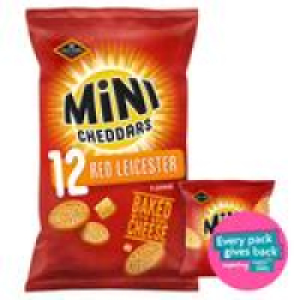 Jacobs Mini Cheddars Red Leicester Multipack Snacks 12 Pack