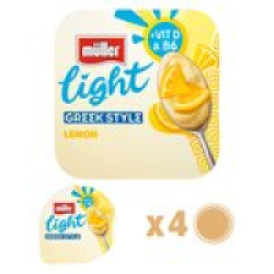 Morrisons  Muller Light Greek Style Lemon Yogurt 