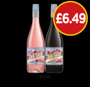 Budgens  Jam Shed Rhubarb & Strawberry Smash, Black Forest Mess