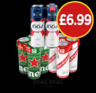 Kronenbourg, Heineken, Red Stripe