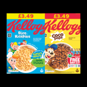Kellogg’s Rice Krispies & Coco Pops £2.25