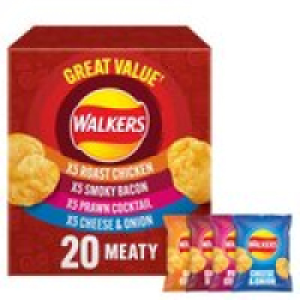 Walkers Meaty Variety Multipack Crisps Box