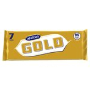 McVities Gold Caramel Flavour Biscuit Bars 7 Pack Multipack