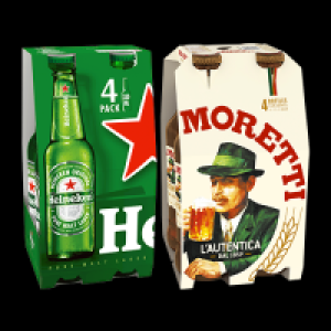 Heineken & Birra Moretti £5.50
