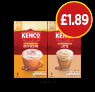 Kenco Cappuccino, Latte £1.89