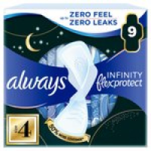 Always Infinity Pads Secure Night Size 4