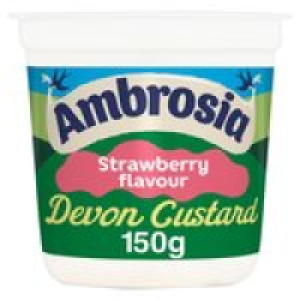 Ambrosia Strawberry Flavour Devon Custard Pot
