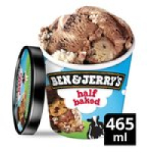 Ben & Jerrys Half Baked Chocolate Ice Cream Tub