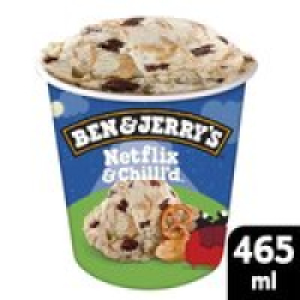 Ben & Jerrys Netflix & ChillD Peanut Butter Ice Cream Tub