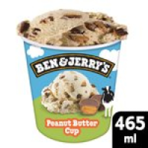 Ben & Jerrys Peanut Butter Cup Ice Cream Tub