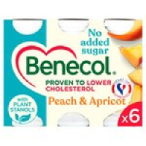 Benecol Peach & Apricot No Added Sugar Yogurt Drink