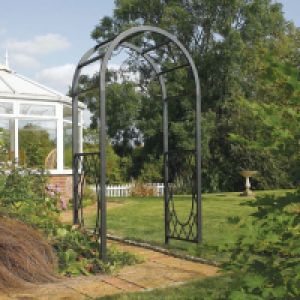 Rowlinson Wrenbury Round Top Metal Garden Arch £133.99