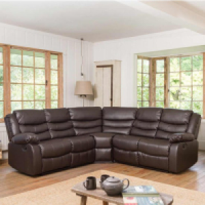RobertDyas  Artemis Home Brooklyn Reclining Corner Sofa - Brown