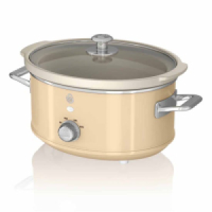 Swan SF17021CN 3.5L Retro Slow Cooker - Cream £24.99