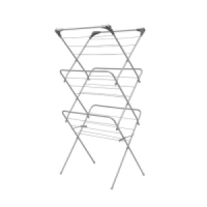 RobertDyas  Addis 3 Tier Airer with Hooks - Grey