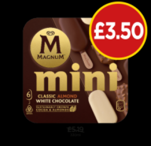 Magnum Mini Classic Almond White Chocolate