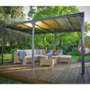 Canopia by Palram Milano 4300 Garden Gazebo - Grey Bronze £1,205.99