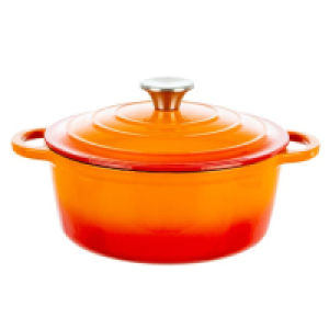 Robert Dyas Cast Iron Casserole Pan - 22cm