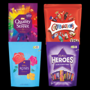 SuperValu  Cadbury Roses, Heroes, Quality Street & Celebrations