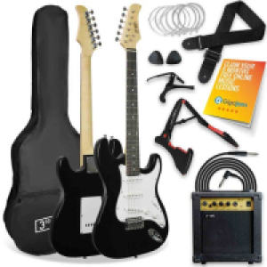3rd Avenue 4/4 Size Electric Guitar Pack - Black £99.99