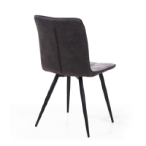 2 x Shankar Rodeo Suede Effect Light Grey Dining Chairs £170.99