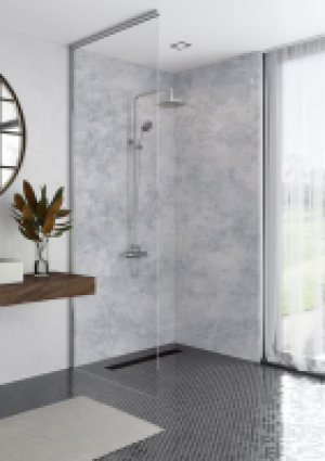 Mermaid Elite Caliza 2 Sided Shower Panel Kit - 900 x 900mm