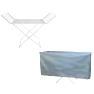 RobertDyas  Status Heated Airer and Grey Cover Bundle