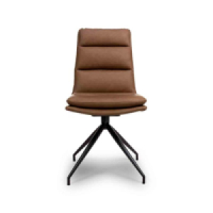 RobertDyas  FURNITURE LINK Nobo Swivel Chair - Tan (sold in 2s)
