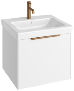 Wickes  Abacus Concept Matt White S3 Vanity Unit & Basin - 600mm