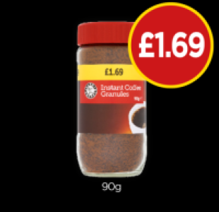 Instant Coffee Granules £1.69