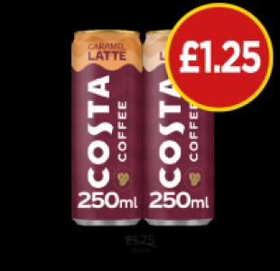 Budgens  Costa Coffee Latte, Caramel
