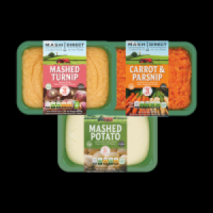 SuperValu  Mash Direct Carrot & Parsnip, Mashed Potato & Turnip