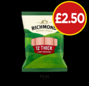 Richmond Pork Sausages £2.50