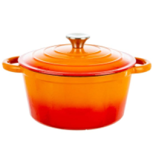 Robert Dyas Cast Iron Casserole Pan - 24cm
