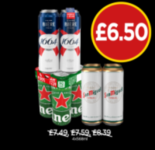 Kronenbourg, Heineken, San Miguel