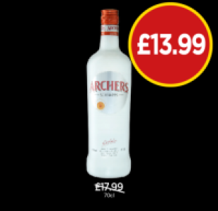 Archers Schnapps £13.99