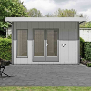 Shire Cali Home Office 12 ft x 8 ft With Side Shed