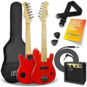 RobertDyas  3rd Avenue Junior Electric Guitar Pack - Red