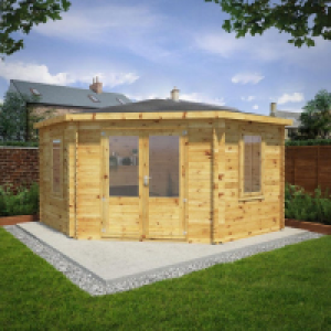 RobertDyas  Mercia 4m x 4m 44mm Corner Cabin