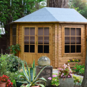 RobertDyas  Shire Ardcastle Corner Log Cabin - 10 ft x 10 ft