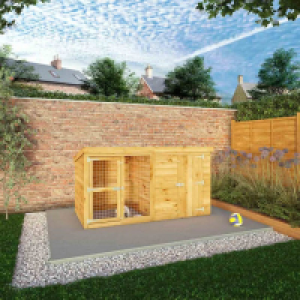 RobertDyas  Mercia Berkshire Dog Kennel & Run - 8 x 4