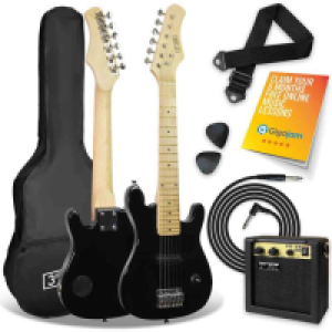 RobertDyas  3rd Avenue Junior Electric Guitar Pack - Black