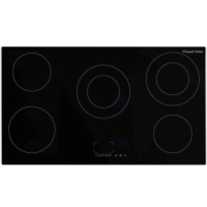 Russell Hobbs, RH90EH7011, 90Cm 5 Zone Electric Hob In Black