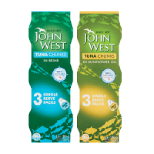 John West Tuna Chunks Brine / Oil £2.25
