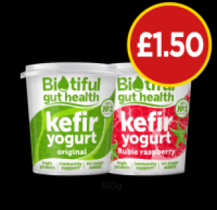 Biotiful Kefir Yoghurt Original, Rubi Raspberry