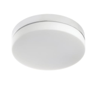 Wickes  Sensio Hudson Glass Flat Round LED Ceiling Light - 18W