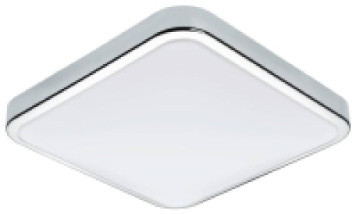 Eglo Manilva 1 LED Square Wall Light - White / Chrome