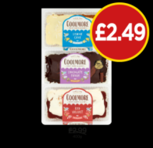 Budgens  Coolmore Lemon Cake, Chocolate Fudge, Red Velvet