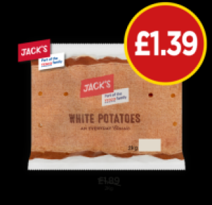 Jacks White Potatoes £1.39